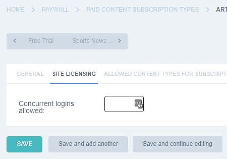NEW FEATURE: Site Licensing
