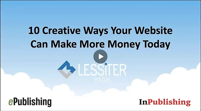 Free ePublishing video webinar, make more money on your publication website